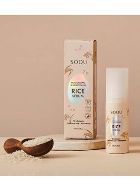 SOQU Moisturizing & Brightening Serum. NIB. Unisex.